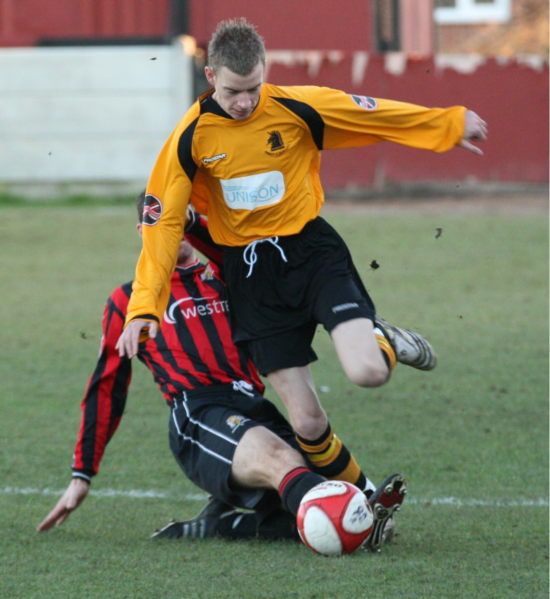 6th Dec - Ossett Albion v Radcliffe Borough FC - Shayne Kels